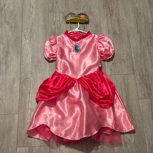 Princess Peach Costume - Medium (Girls 6-8 year old)